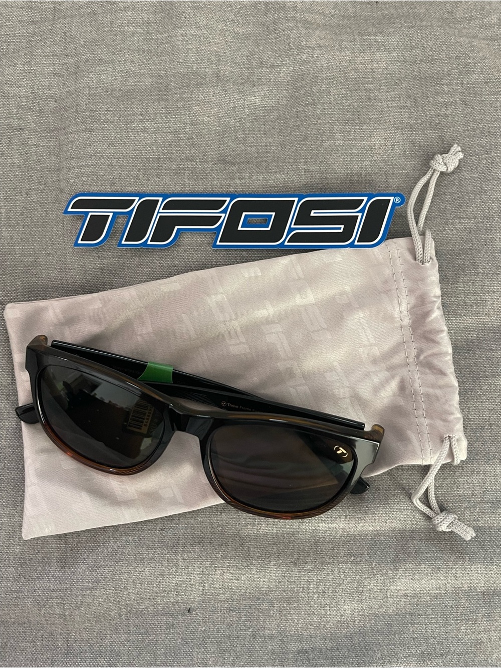 Tifosi Optics Black Sunglasses with Dark Lenses